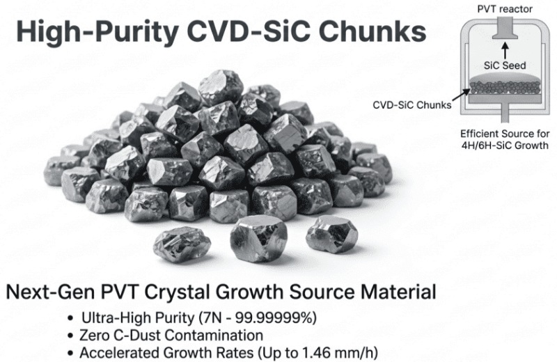 ከፍተኛ ንፅህና ያላቸው የ CVD-SiC ቁርጥራጮች